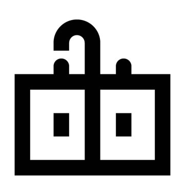  Banyo Vanity vektör simgesi 