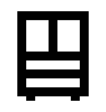  Dolap vektör simgesi 