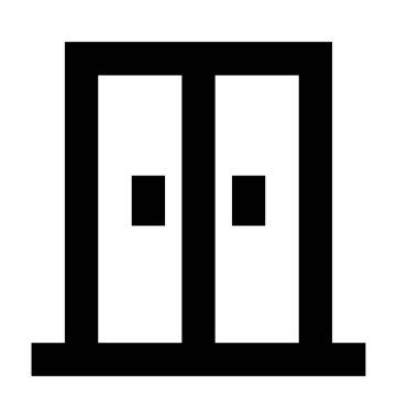  Eve giriş vektör simgesi 