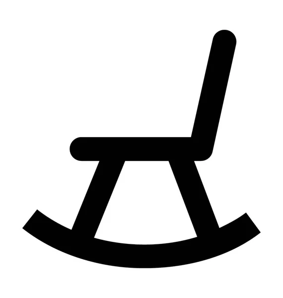 Sallanan sandalye vektör simgesi — Stok Vektör