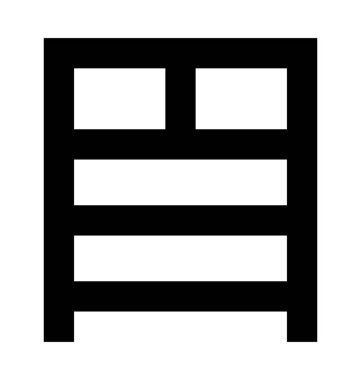  Kitap raf vektör simgesi 