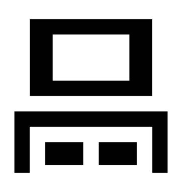  TV standı vektör simgesi 