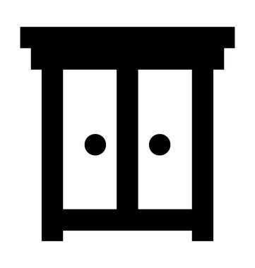  Dolap vektör simgesi 