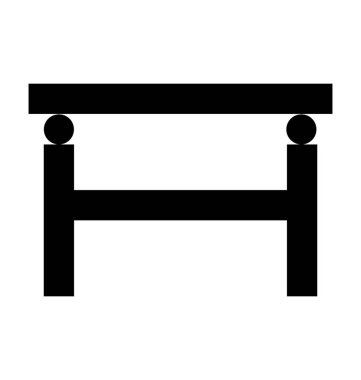  Tablo vektör simgesi 