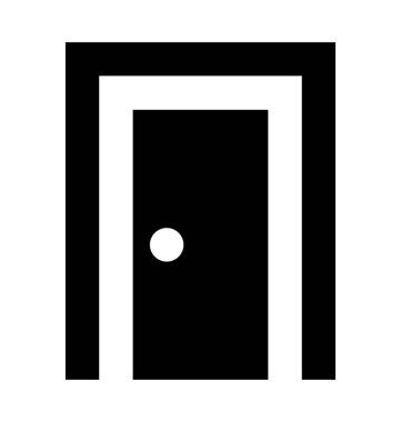  Kapı vektör simgesi 