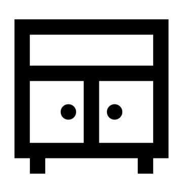  Kabine vektör simgesi 