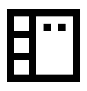  Dolap vektör simgesi 