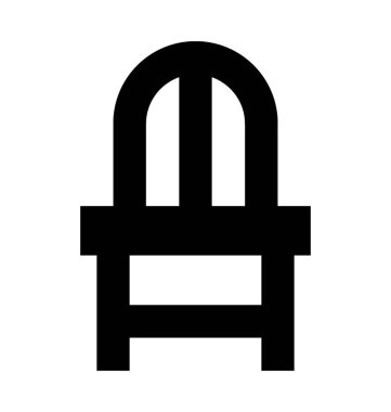  Sandalye vektör simgesi 