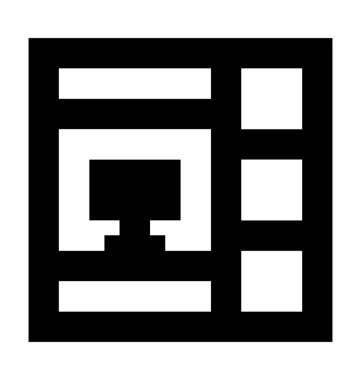  Modern Tv dolap vektör simgesi 