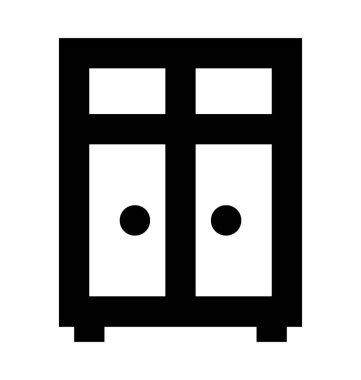  Dolap vektör simgesi 