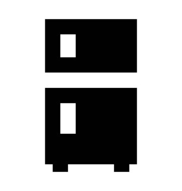  Buzdolabı vektör simgesi 