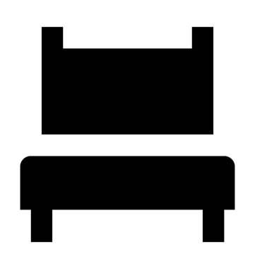  Yatak vektör simgesi