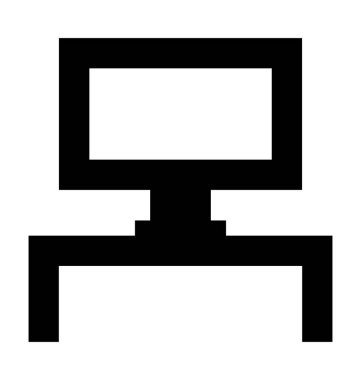  TV standı vektör simgesi 