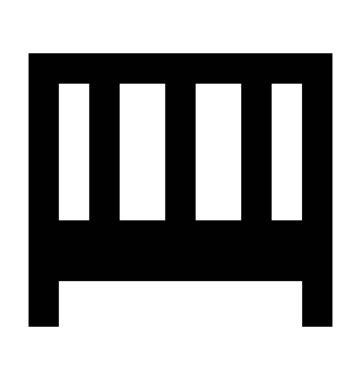  Bebek beşik vektör simgesi