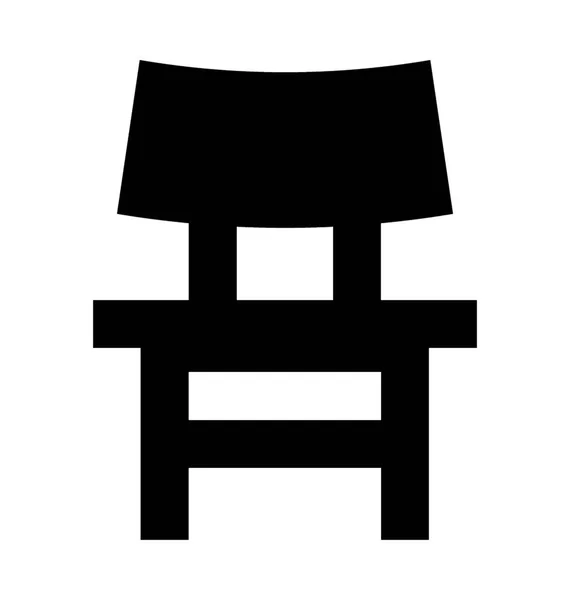 Stuhl-Vektor-Symbol — Stockvektor