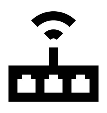  Wifi yönlendirici vektör simgesi