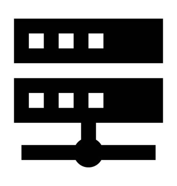  Veritabanı vektör simgesi