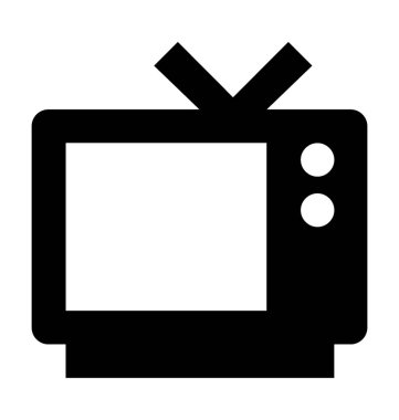  Vintage Tv vektör simgesi