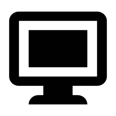  monitör vektör simgesi