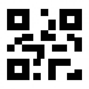  qr kod vektör simgesi