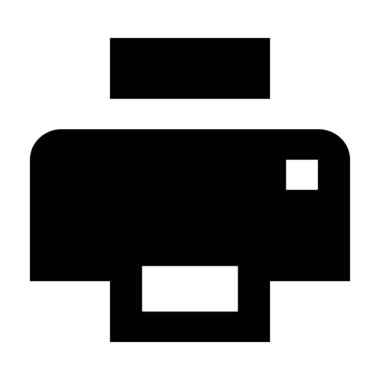  Yazıcı vektör simgesi