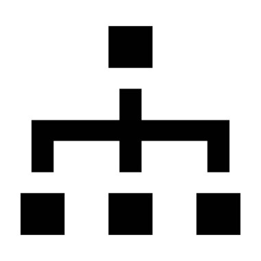  hiyerarşi vektör simgesi