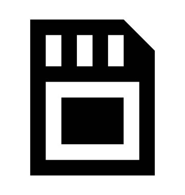  hafıza kartı vektör simgesi