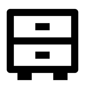  Çekmeceler vektör simgesi