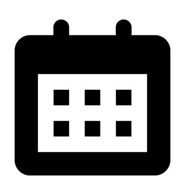  Takvim vektörü simgesi