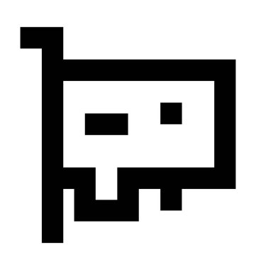  Ses kartı vektör simgesi