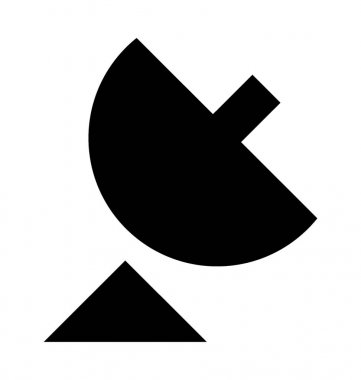  uydu anten vektör simgesi