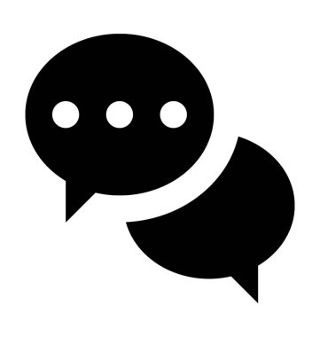  konuşma kabarcığı vektörü simgesi