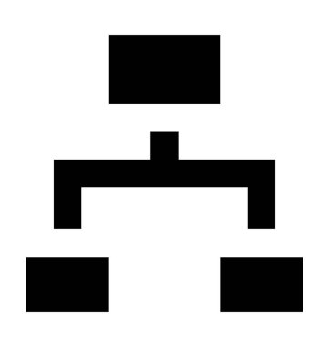  hiyerarşi vektör simgesi