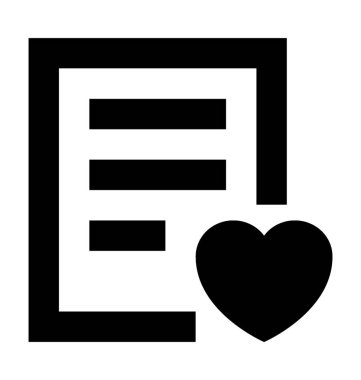  EKG rapor vektör simgesi