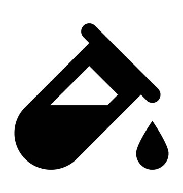  test tüp vektör simgesi