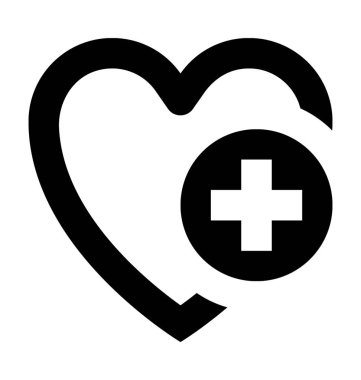  Kalp bakım vektör simgesi