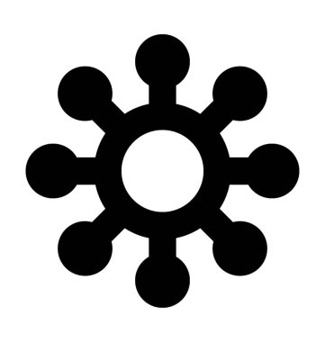  molekül vektör simgesi