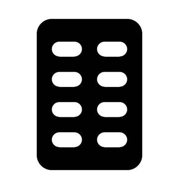  Hapları şerit vektör simgesi