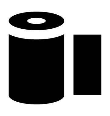  Doku Roll vektör simgesi 