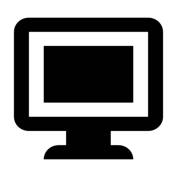 Monitor vetor ícone — Vetor de Stock