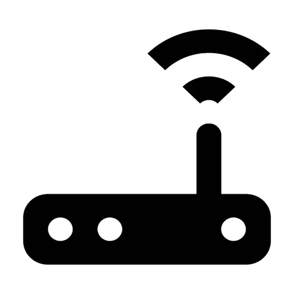 Значок вектора маршрутизатора WiFi — стоковый вектор
