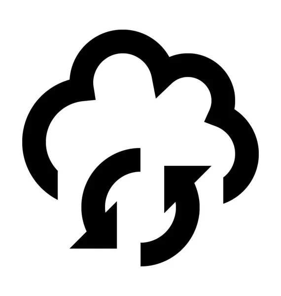 Cloud Sync wektor ikona — Wektor stockowy
