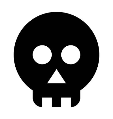  Kafatası vektör simgesi