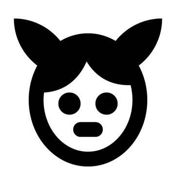  Oğlak çocuk vektör simgesi