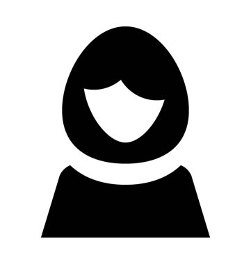  Kız avatar vektör simgesi