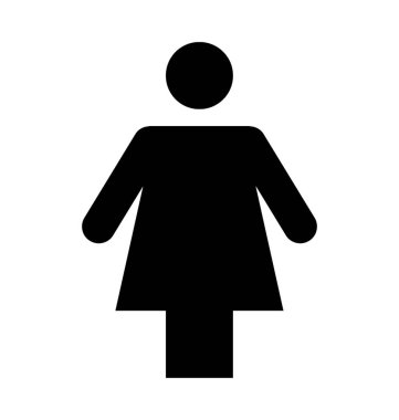  Kadın siluet vektör simgesi