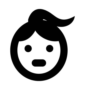  Küçük kız vektör simgesi