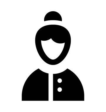  Kadın üst vektör simgesi