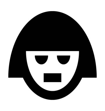  Küçük kız vektör simgesi