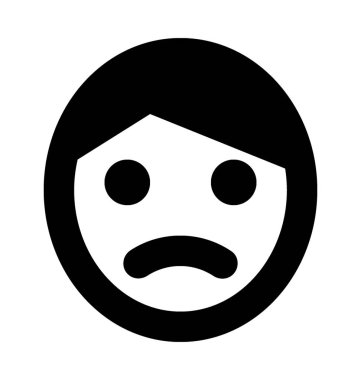  Kızgın çocuk vektör simgesi